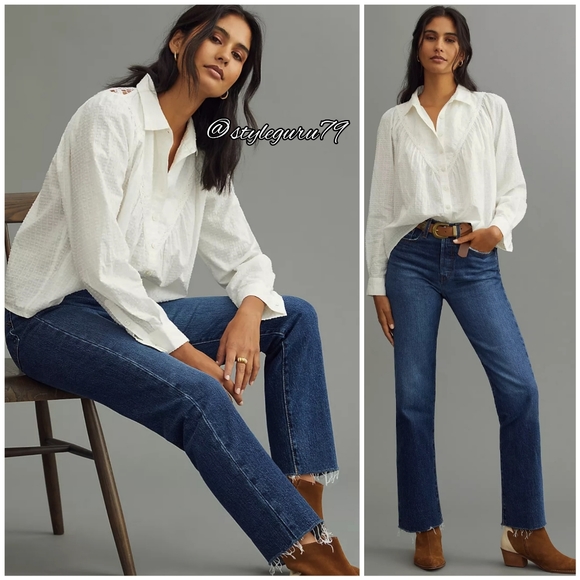 NWT, Anthropologie, LEVI'S WEDGIE STRAIGHT JEANS - Picture 1 of 2